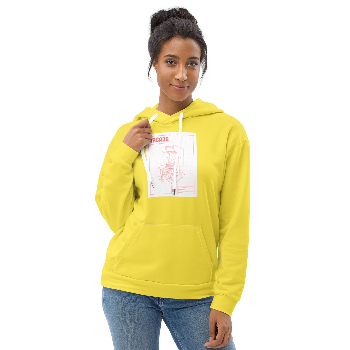 Unisex-Kapuzenpullover ARCADE gelb