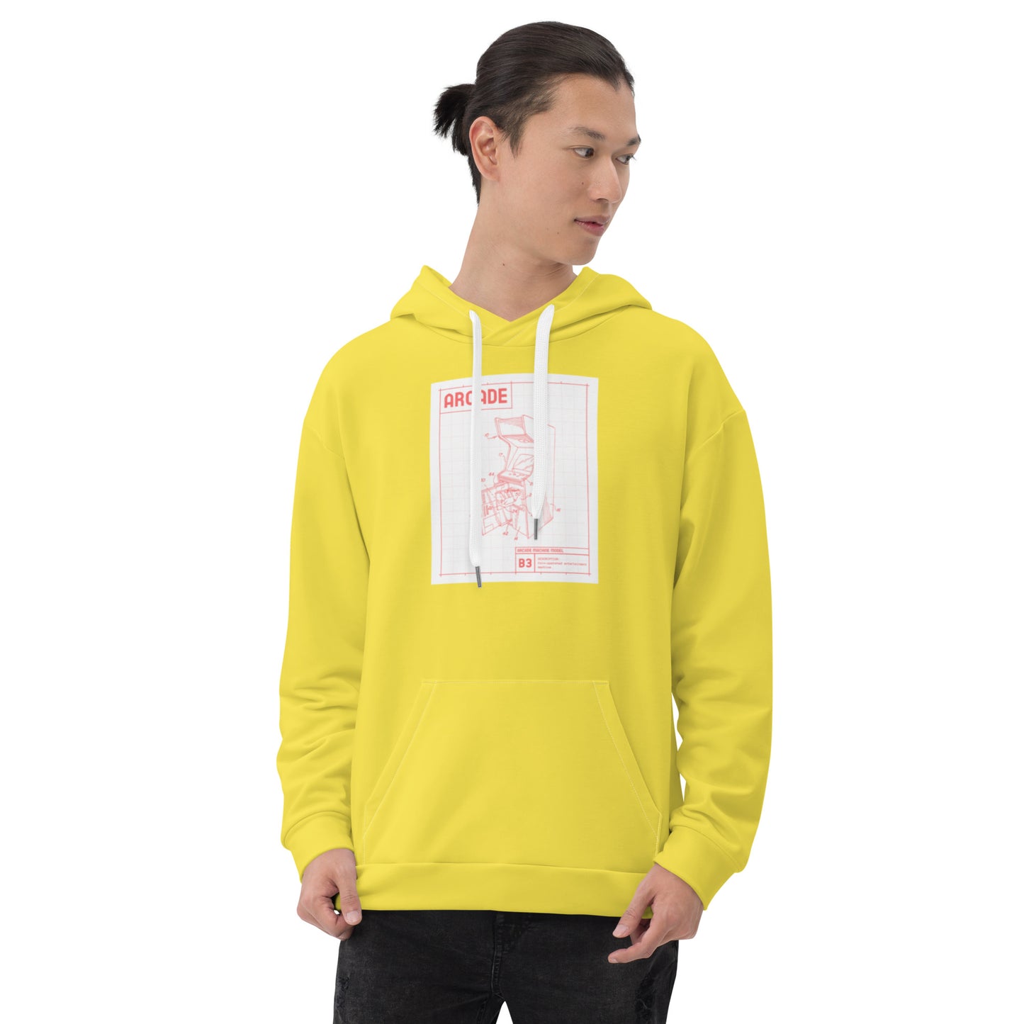 Unisex-Kapuzenpullover ARCADE gelb