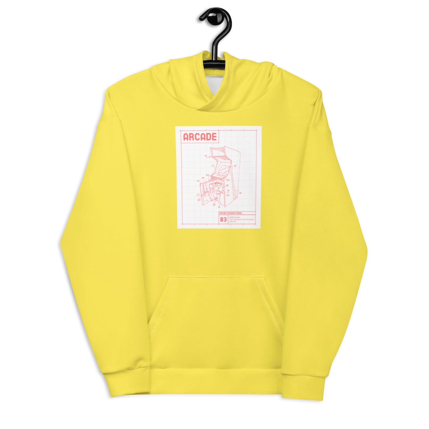 Unisex-Kapuzenpullover ARCADE gelb